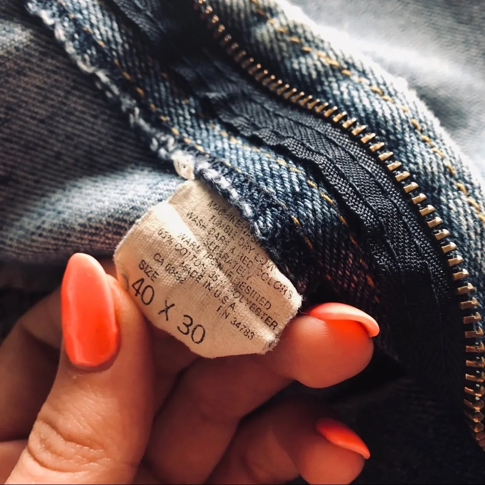 Lee hand-made distressed shorts